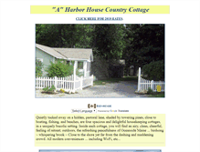Tablet Screenshot of harborhousecottages.com